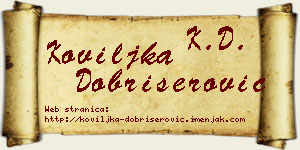 Koviljka Dobrišerović vizit kartica